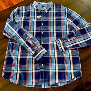 Mens Saddlebred Button Down Dress Shirt Large